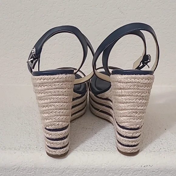 Michael Kors Navy Wedges - Picture 4 of 6